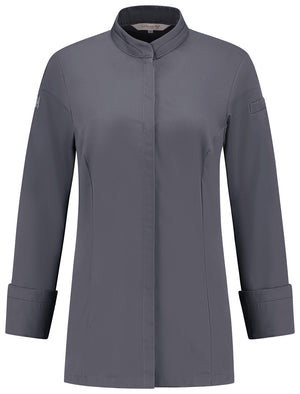 Kochjacke Elise ; Kleidergröße L; ciemny szary