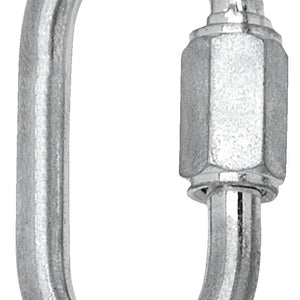 szybkozłączka/łącznik; 2.5x4.8x0.5 cm (SxWxØ); srebro