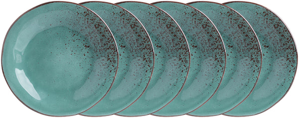 talerz płaski Palana; 23.5 cm (Ø); turkusowy; okrągły; 6 sztuka / opakowanie