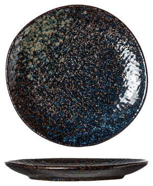 talerz płytki Black yoru; 14 cm (Ø); czarny/niebieski; organiczny; 5 sztuka / opakowanie