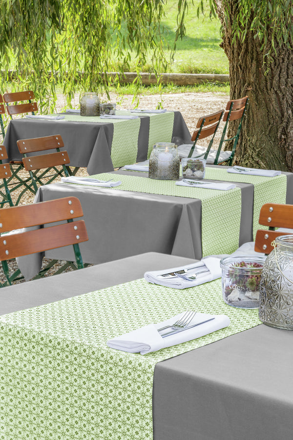 bieżnik Mataro; 40x130 cm (SxD); zielony; prostokątny