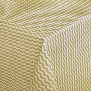 obrus Waves kwadratowy; 130x130 cm (SxD); piasek; kwadrat