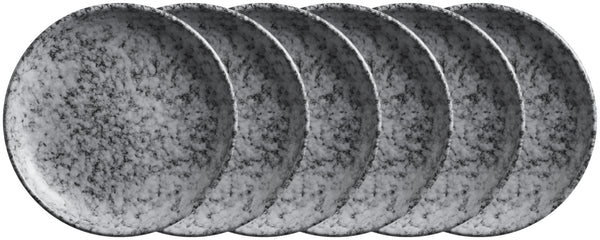 talerz płaski Mamoro okrągły; 16 cm (Ø); czarny/biały; okrągły; 6 sztuka / opakowanie