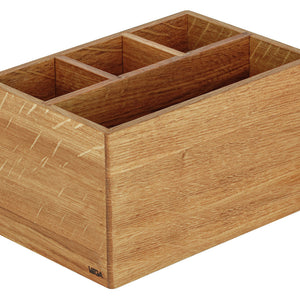 pojemnik na sztućce Esino bez uchwytu; 21.2x14.4x12 cm (DxSxW); dąb