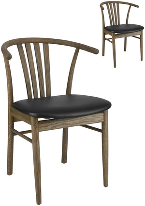 Holzstuhl Olmaro; 44x43x80 cm (SxGxW); siedzisko czarny