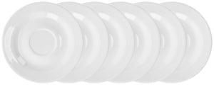 spodek do kubka / filiżanki do kawy Base; 15 cm (Ø); biały; okrągły; 6 sztuka / opakowanie