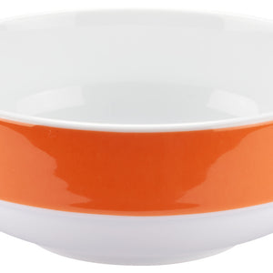 miska Multi-Color; 302ml, 12.3x5.2 cm (ØxW); biały/pomarańczowy; 6 sztuka / opakowanie