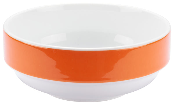 miska Multi-Color; 302ml, 12.3x5.2 cm (ØxW); biały/pomarańczowy; 6 sztuka / opakowanie