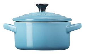 Mini Cocotte 10 cm; 250ml, 10x5 cm (ØxW); niebieski petrol; okrągły