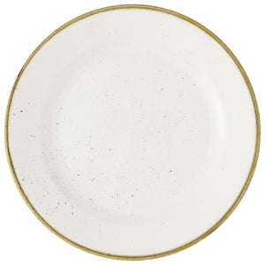 Teller flach Stonecast Barley White mit Fahne; 17 cm (Ø); biały/brązowy; okrągły; 12 sztuka / opakowanie