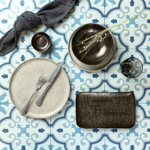 talerz Novulus ze strukturą; 27x16.5x1.8 cm (DxSxW); brązowy; prostokątny; 4 sztuka / opakowanie