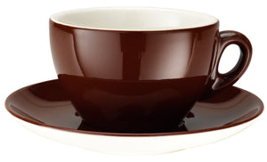 spodek do filiżanki do kawy mlecznej Joy; 16 cm (Ø); brązowy; okrągły; 6 sztuka / opakowanie
