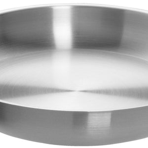 patelnia Professional bez powłoki; 38x7 cm (ØxW); srebro; okrągły