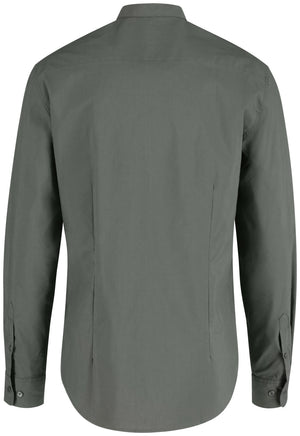 Hemd Langarm Lani Regular Fit; Kleidergröße 45/46; ciemny szary