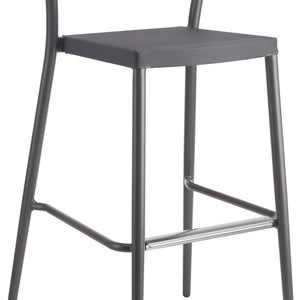 stołek barowy Amelia; 56x55x112.5 cm (SxGxW); antracyt; 2 sztuka / opakowanie