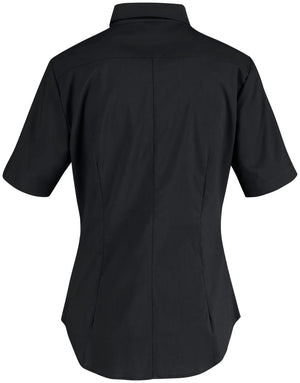 Bluse Kurzarm Porter Regular Fit; Kleidergröße 42; czarny