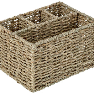 Besteckbehälter Händel; 23x17x14 cm (DxSxW); beżowy melanż/zielony melanż