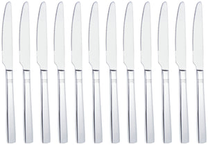nóż stołowy Berlin; 21.8 cm (D); srebro, Griff srebro; 12 sztuka / opakowanie
