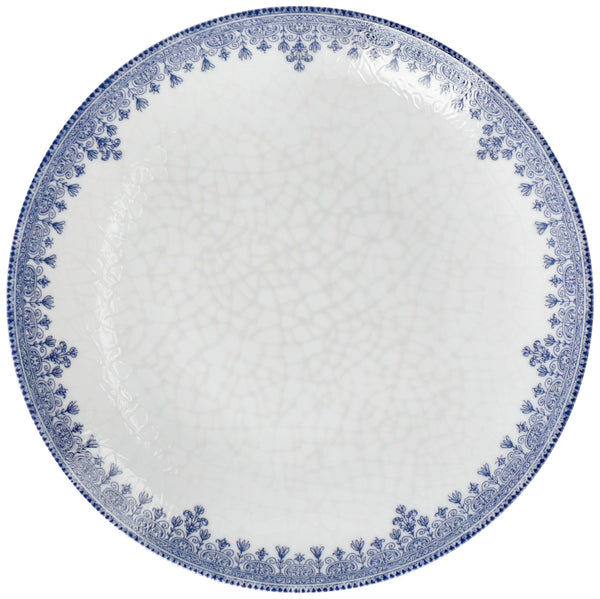 Teller flach Nonna; 31 cm (Ø); biały/niebieski; okrągły; 6 sztuka / opakowanie