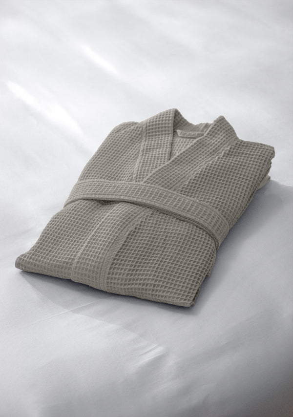 Bademantel Mino; Kleidergröße 2XL/3XL; taupe