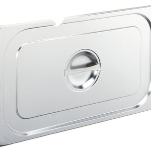 pokrywa GN Basic z wnęką na łyżkę; Größe GN 1/1, 53x32.5 cm (DxS); srebro