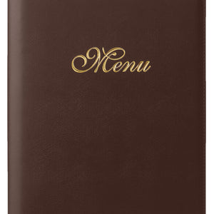 karta dań Aragon z grawerem MENU A4 pionowo; Größe DIN A4, 25.5x33 cm (SxW); brązowy