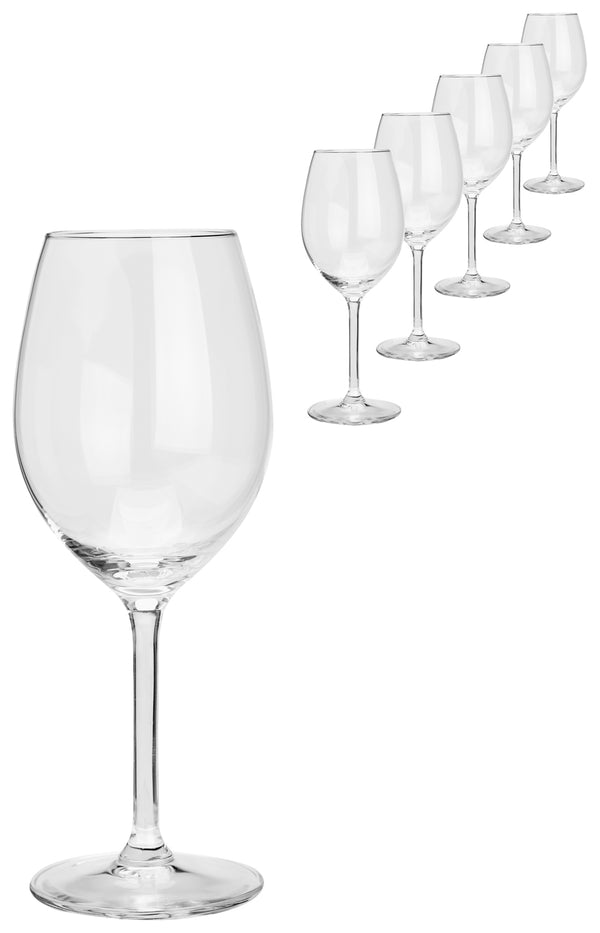 kieliszek do wina białego Impulse ze znacznikiem pojemności; 330ml, 5.4x19.8 cm (ØxW); transparentny; 0.2 l Füllstrich, 6 sztuka / opakowanie