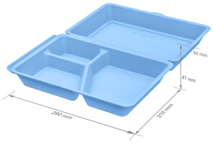 lunch box wielokrotnego użytku Hotaka 3-dzielny; 800ml