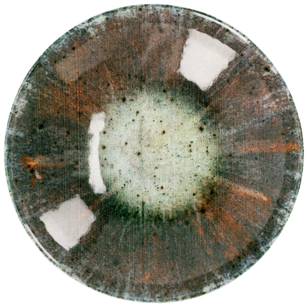 Teller tief Saturnus; 700ml, 21.5x5 cm (ØxW); antracyt/zielony/pomarańczowy; okrągły; 6 sztuka / opakowanie