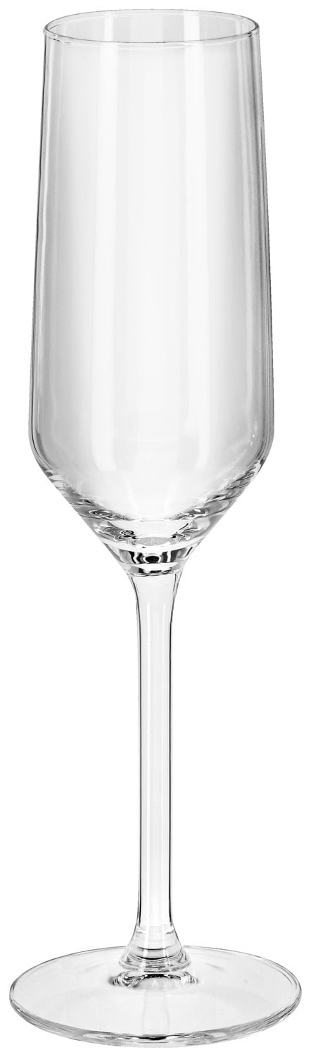 kieliszek do szampana Carré bez znacznika pojemności; 220ml, 4.8x23 cm (ØxW); transparentny; 6 sztuka / opakowanie