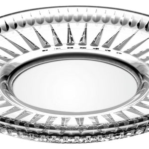 Untersetzer Elysia mit Rillen; 13 cm (Ø); transparentny; 6 sztuka / opakowanie