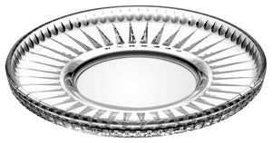 Untersetzer Elysia mit Rillen; 13 cm (Ø); transparentny; 6 sztuka / opakowanie