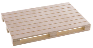 mini paleta drewniana Doria; 29.5x20x3 cm (DxSxW); naturalny; 3 sztuka / opakowanie