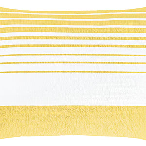 Kissenbezug Memphis Seersucker; 60x80 cm (DxS); żółty/biały; 2 sztuka / opakowanie