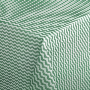 obrus Waves kwadratowy; 110x140 cm (SxD); szałwia; prostokątny