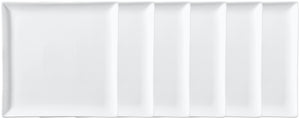 półmisek Ankara; 17x17x1.5 cm (DxSxW); biały; 6 sztuka / opakowanie
