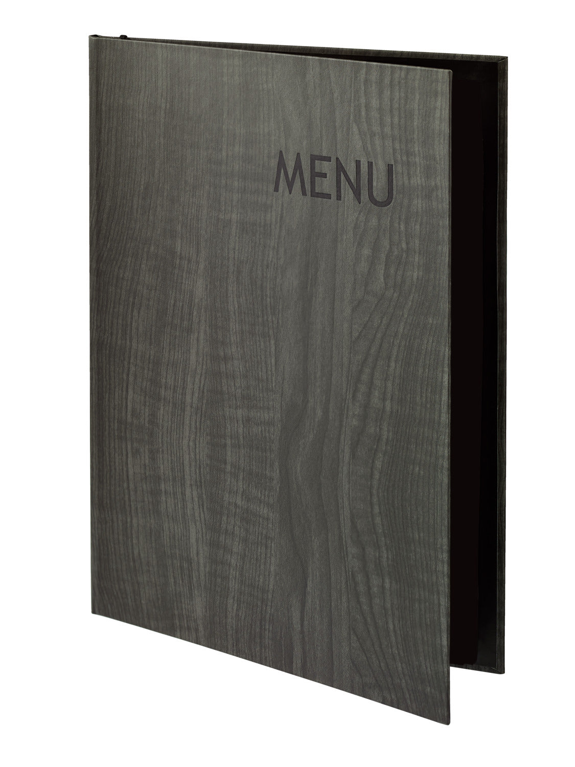 karta dań Lenio z grawerem MENU A4; Größe DIN A4, 23.8x32.6 cm (SxW); antracyt