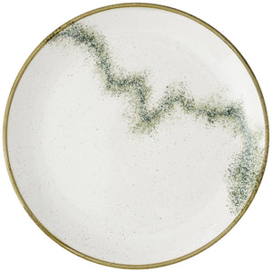 Coupeteller flach Stonecast Spice; 28.8 cm (Ø); biały/brązowy/zielony; okrągły; 12 sztuka / opakowanie