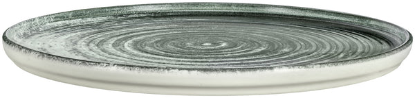 talerz płaski z rantem Etana; 27x1.4 cm (ØxW); biały/antracyt; okrągły; 6 sztuka / opakowanie