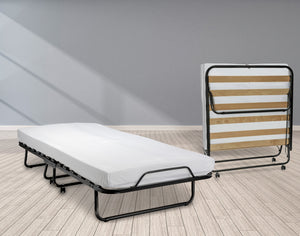 Schutzbezug für Klappbett Ron; 110x90x50 cm (DxSxW); szary