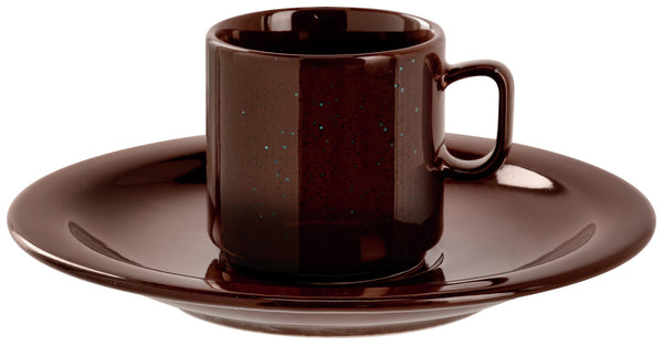 filiżanka do espresso Alessia; 90ml, 5.5x5.5 cm (ØxW); brązowy; okrągły; 6 sztuka / opakowanie