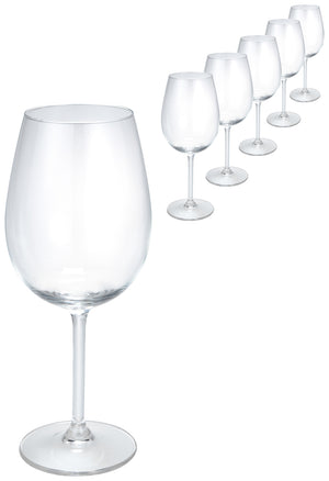 kieliszek do wina różowego Bouquet ze znacznikiem pojemności; 450ml, 6.6x20 cm (ØxW); transparentny; 0.25 l Füllstrich, 6 sztuka / opakowanie