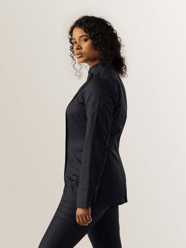 Damenkochjacke Arlette; Kleidergröße 2XL; czarny