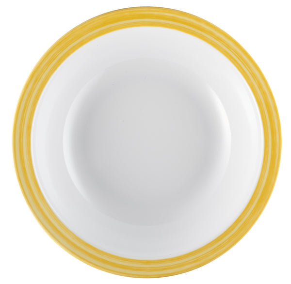 talerz do zupy Bistro; 600ml, 20.5 cm (Ø); żółty; okrągły; 5 sztuka / opakowanie