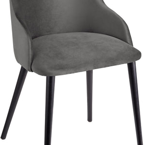 krzesło Almonda; 54x64x77.5 cm (SxGxW); siedzisko taupe, stelaż czarny