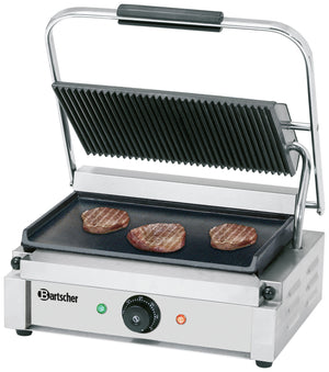 grill kontaktowy  Panini; 41x37x20 cm (SxGxW); srebro