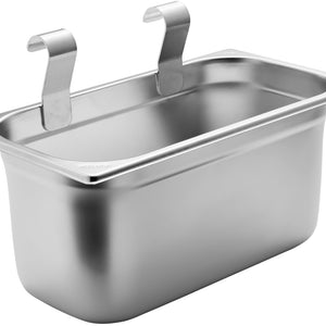 pojemnik na sztućce Adeon do wózka serwisowego; 32.5x15x17.6 cm (SxGxW); srebro
