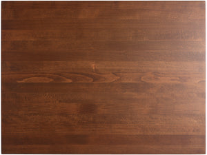 blat z drewna litego Kentucky lakierowany prostokątny ; 80x60x3 cm (DxSxW); buk/tytoń bejcowany; prostokątny