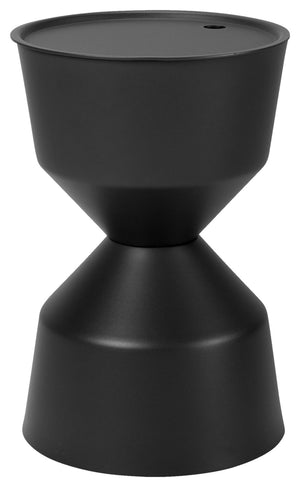 Outdoor-Beistelltisch Nava; 33.6x51 cm (ØxW); Platte antracyt