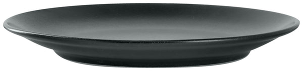 talerz płaski Masca; 20 cm (Ø); czarny; okrągły; 6 sztuka / opakowanie